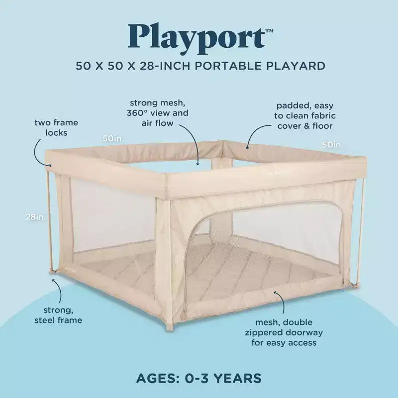 Portable Playard - Taupe
