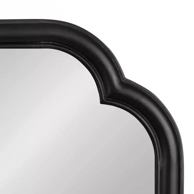 24"x36" Scallop Wall Mirror - Black