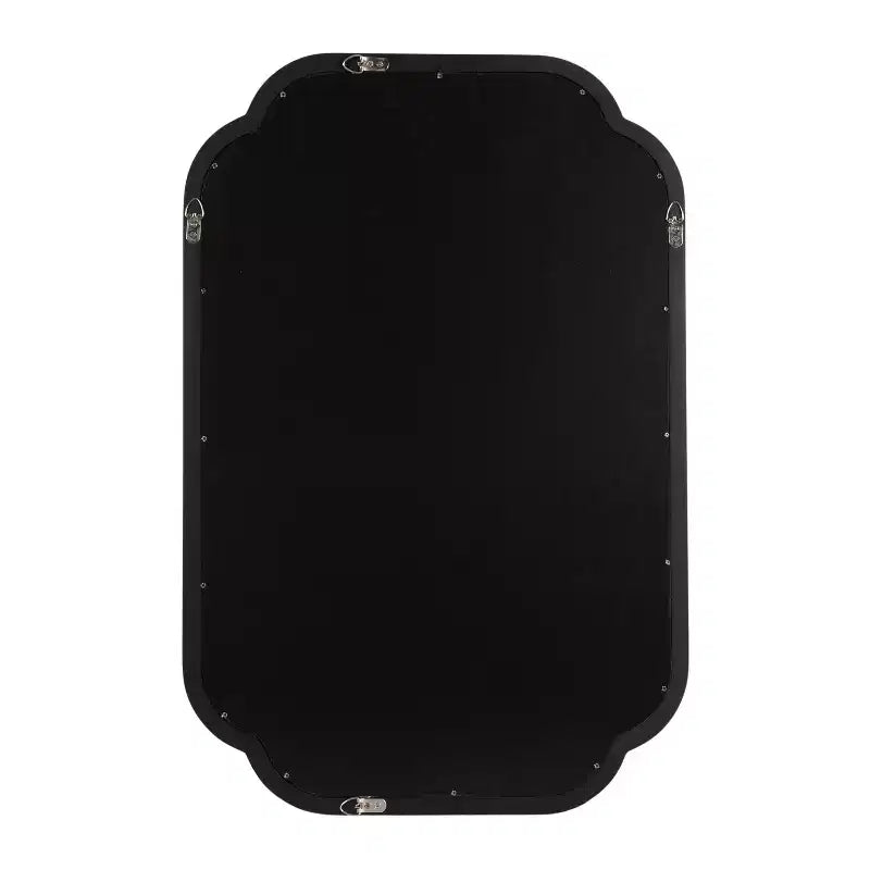 24"x36" Scallop Wall Mirror - Black