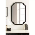 24"x36" Scallop Wall Mirror - Black