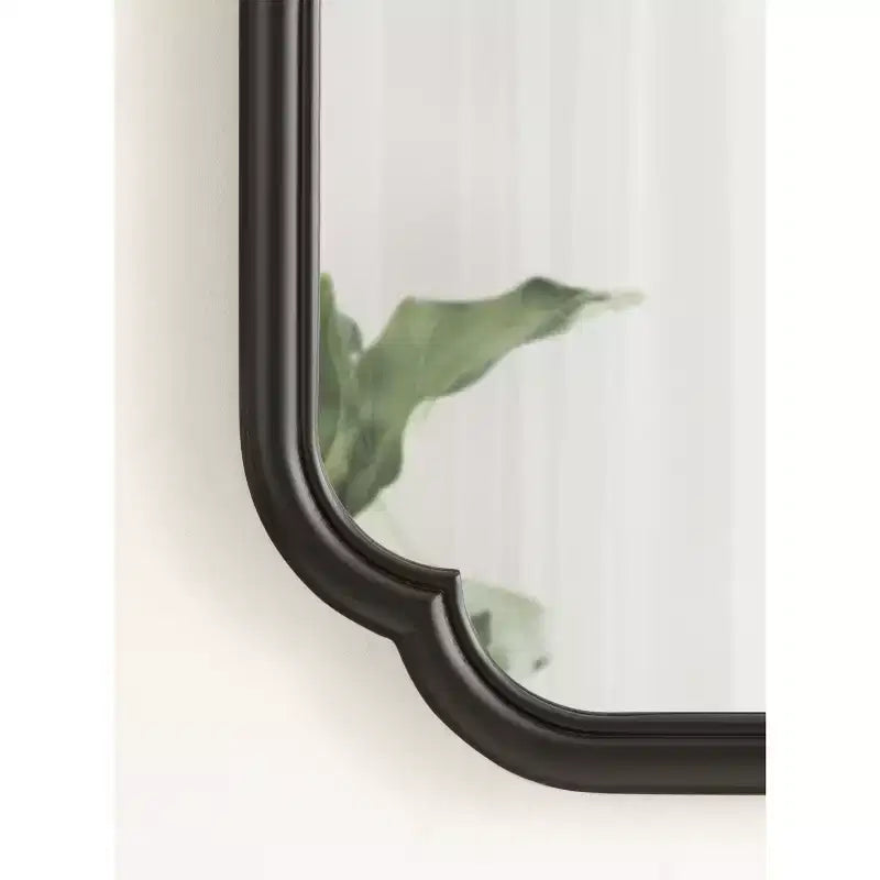 24"x36" Scallop Wall Mirror - Black