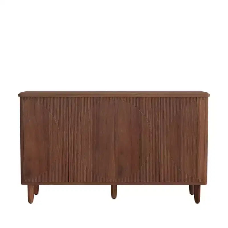Spacious Countertop Buffet Cabinet, 4-Tier Storage for Dishware and Utensils