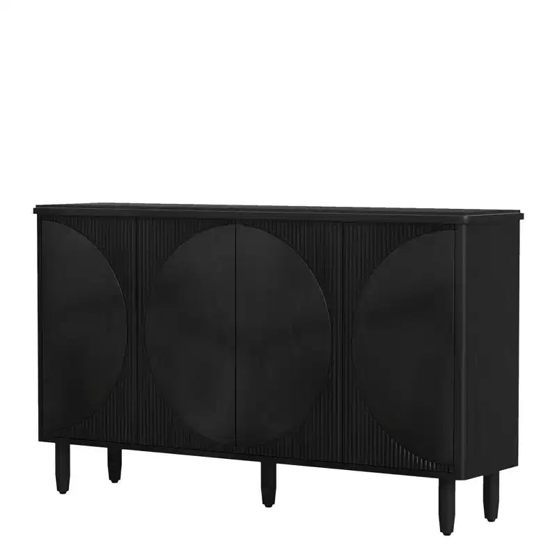 Spacious Countertop Buffet Cabinet, 4-Tier Storage for Dishware and Utensils