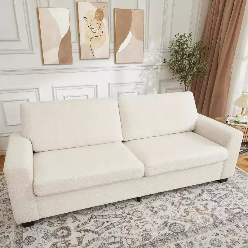 83 Inch Modern 3 Seater Sofa, Deep Seats Cloud Couch for Living Room, Bedroom, Office