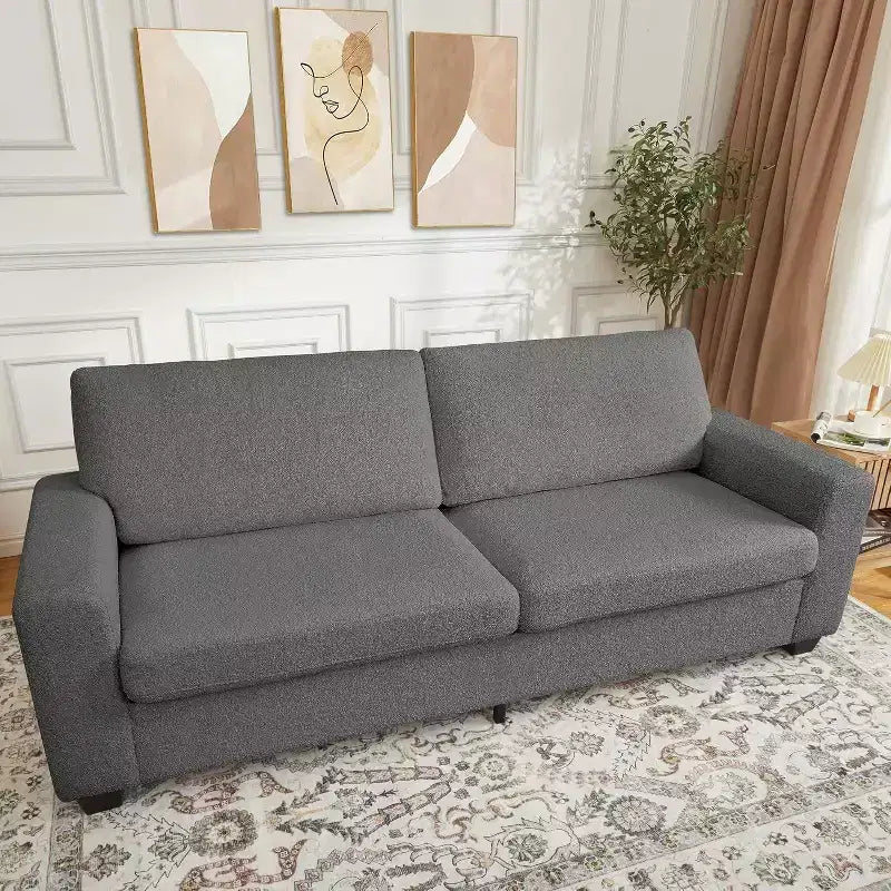 83 Inch Modern 3 Seater Sofa, Deep Seats Cloud Couch for Living Room, Bedroom, Office
