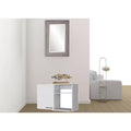 39" White Accent Cabinet With Two Shelves