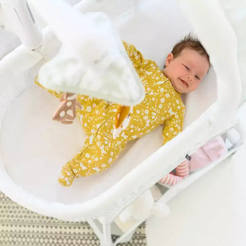 Bassinet with Cry Recognition, Soothing Music, Vibration and Night Light
