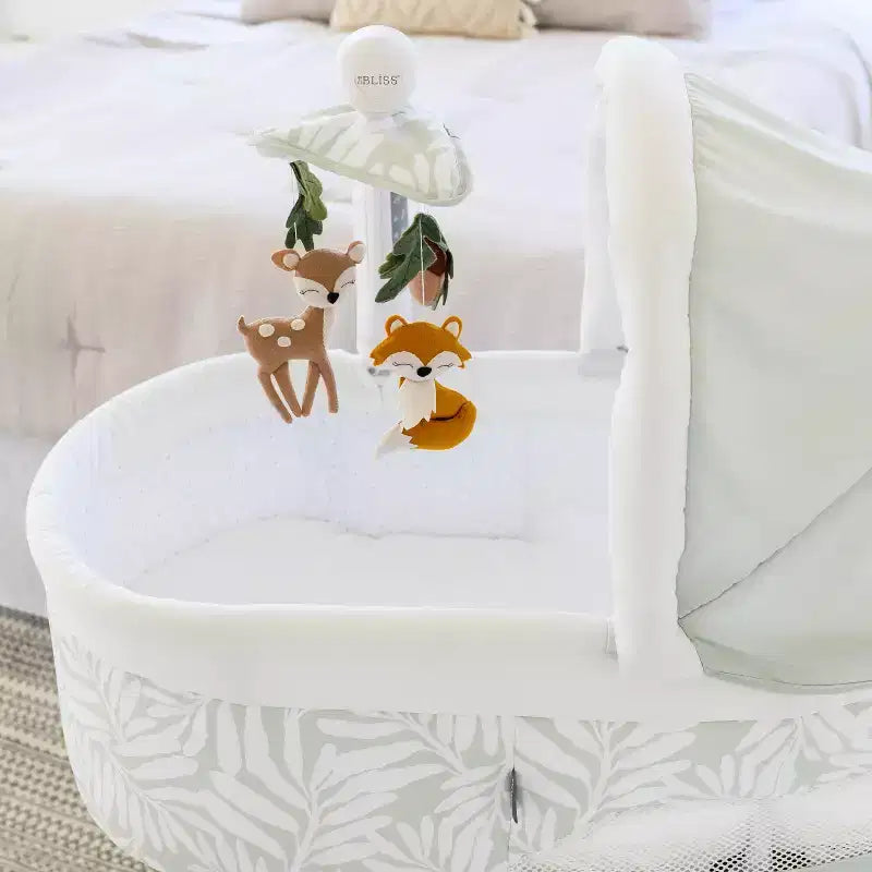 Bassinet with Cry Recognition, Soothing Music, Vibration and Night Light