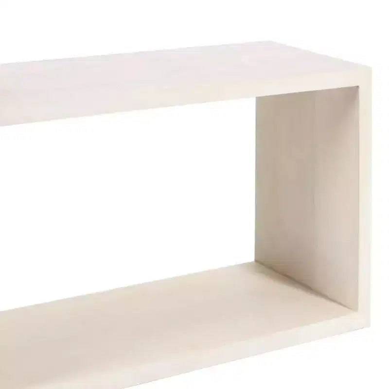 Mango Wood Handcrafted Open Frame Sofa Console Table, 52 Inch