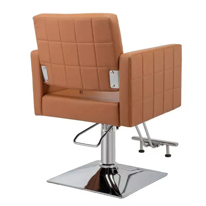 Black Heavy Duty Hydraulic Wide Seat Hair Stylist Salon Chair