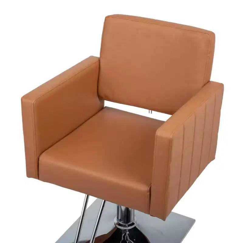 Black Heavy Duty Hydraulic Wide Seat Hair Stylist Salon Chair