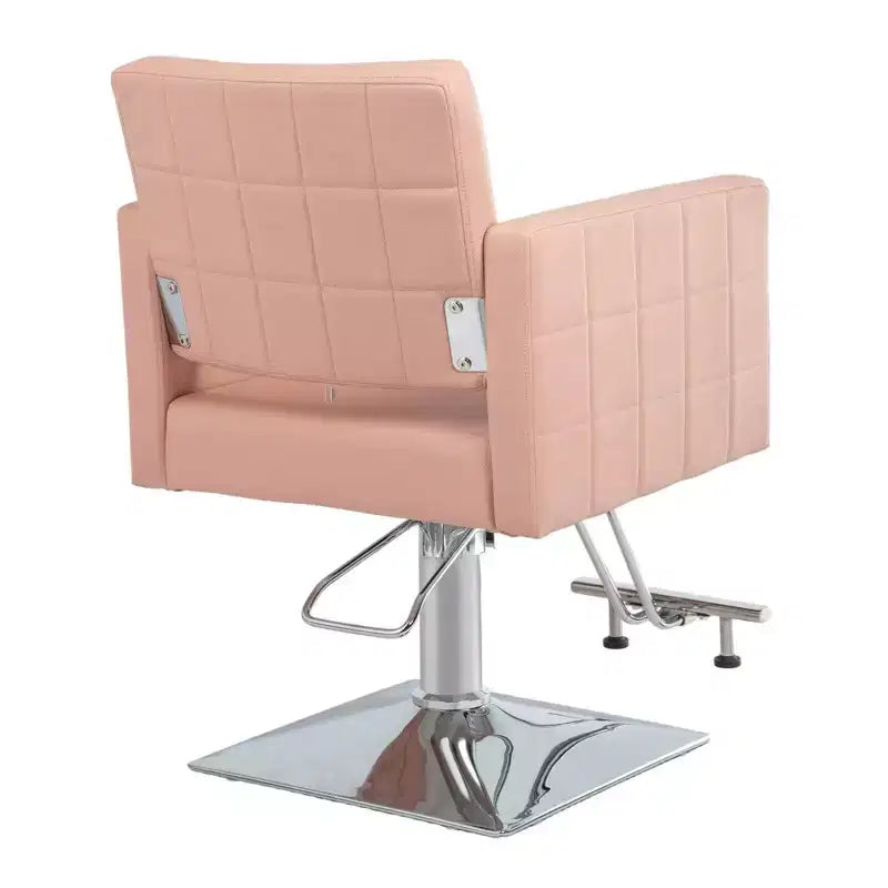 Black Heavy Duty Hydraulic Wide Seat Hair Stylist Salon Chair