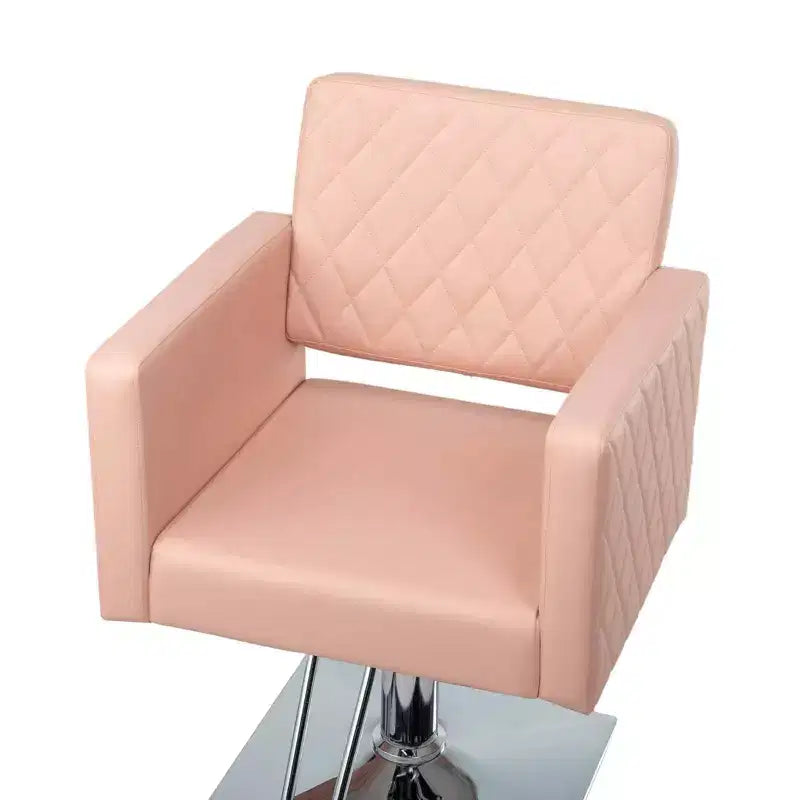 Black Heavy Duty Hydraulic Wide Seat Hair Stylist Salon Chair