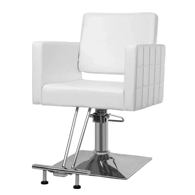 Black Heavy Duty Hydraulic Wide Seat Hair Stylist Salon Chair