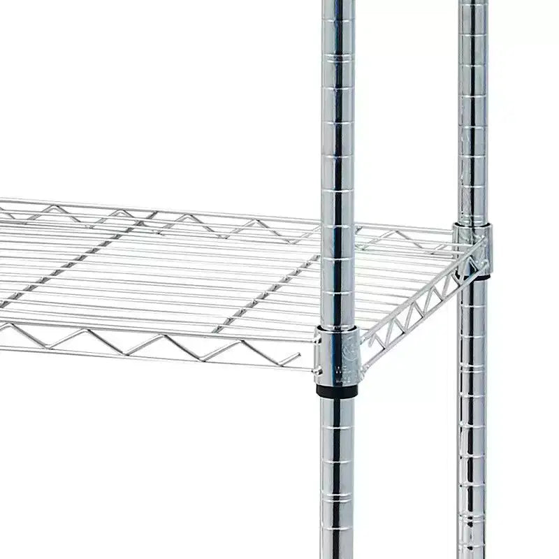 23.62" Steel Height-Adjustable Shelving Unit with Wheels