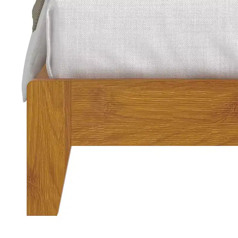 Queen Platform Bed with Headboard - Gray