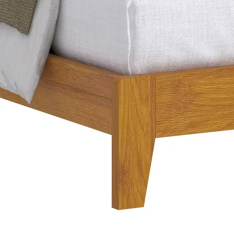 Queen Platform Bed with Headboard - Gray