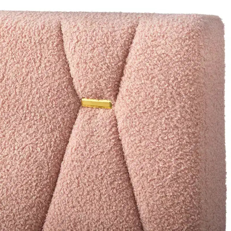 Boucle Queen Platform Bed