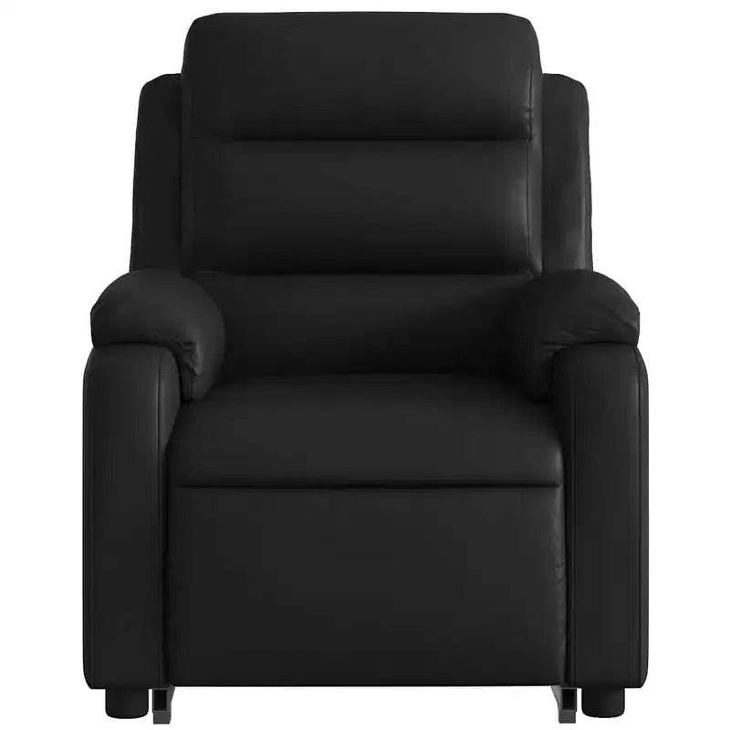 Stand Up Massage Recliner Chair, Black Faux Leather with Power Lift Mechanism