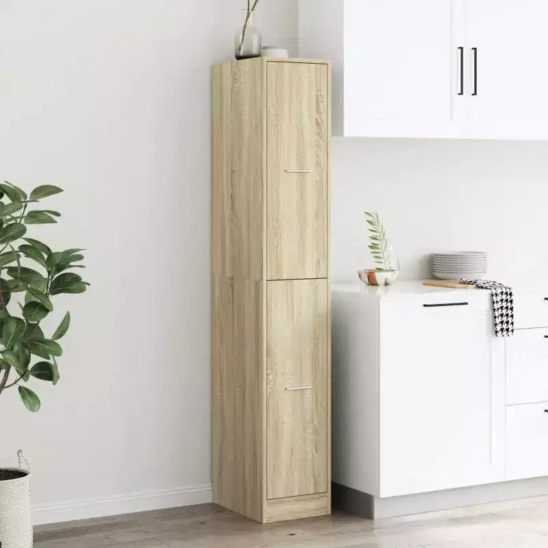Apothecary Cabinet, Sonoma Oak Engineered Wood, Tall