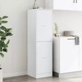 Apothecary Cabinet, White Engineered Wood, Medium