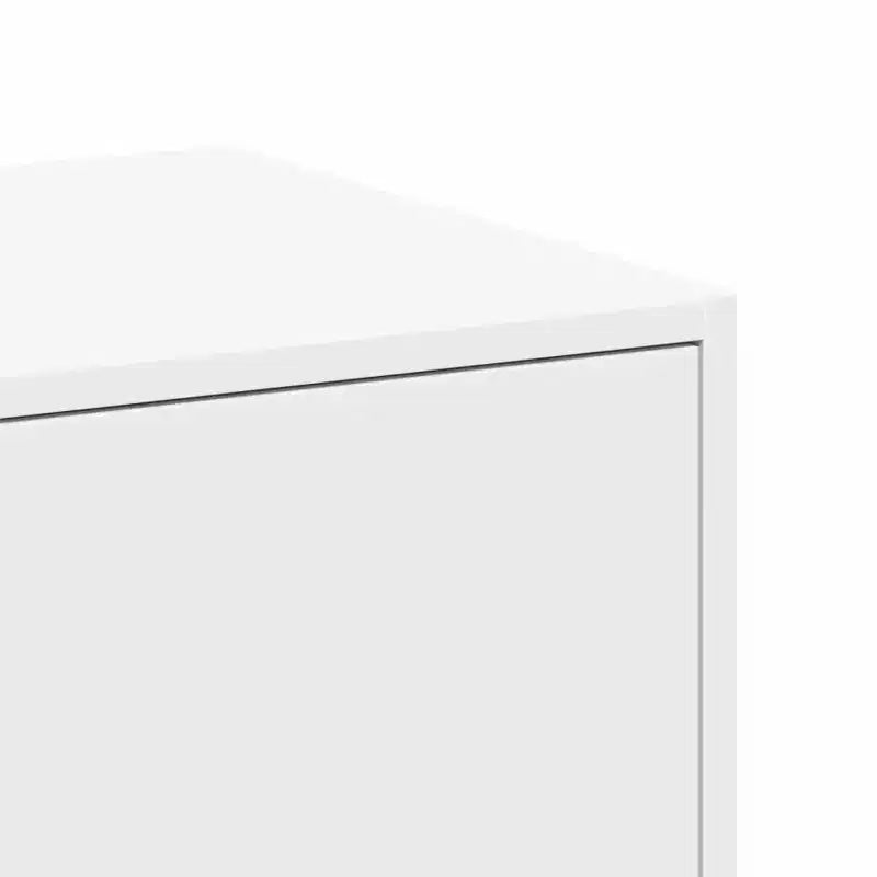 Apothecary Cabinet, White Engineered Wood, Medium