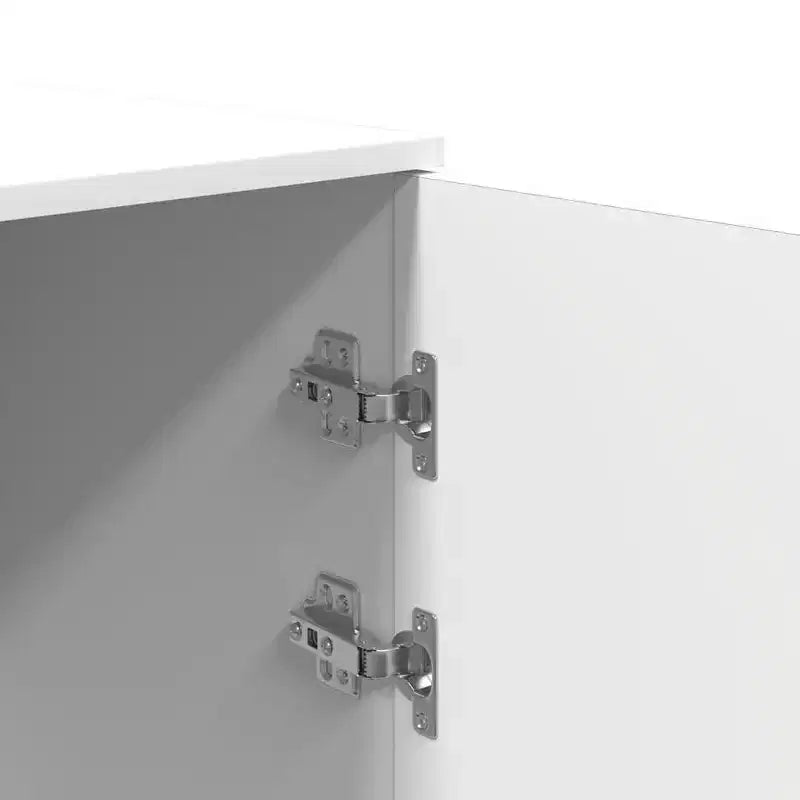 Storage Cabinet, White Engineered Wood, Medium