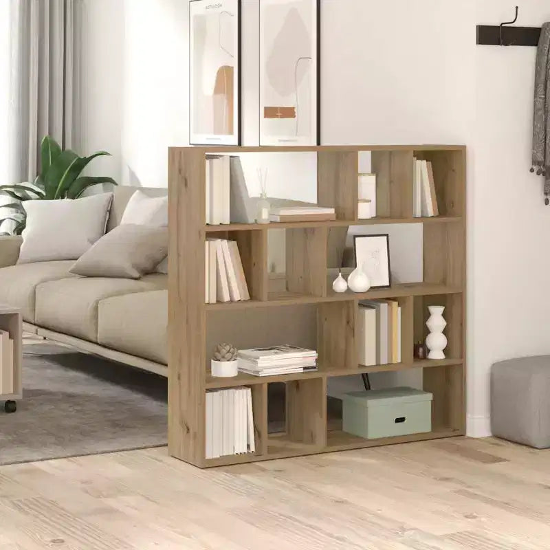 Book Cabinet / Room Divider Artisan Oak 41.3x9.4x40.2