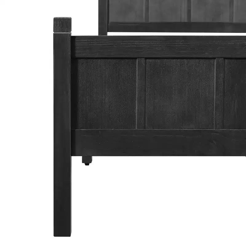Full Size Flat Panel Bed With Headboard & Footboard, Easy Assembly