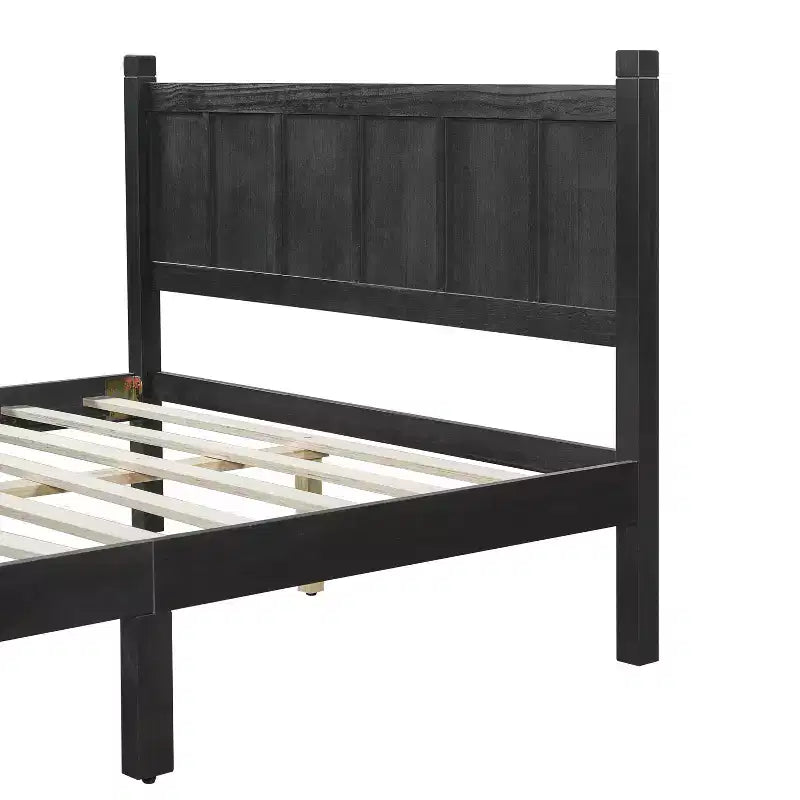 Full Size Flat Panel Bed With Headboard & Footboard, Easy Assembly