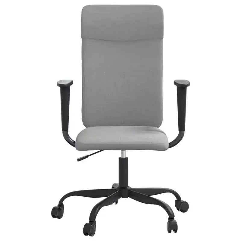 Office Chair Light Grey Fabric, Metal, Plywood