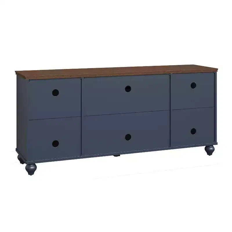Vintage Style 60" TV Stand for TVs up to 70" - Navy