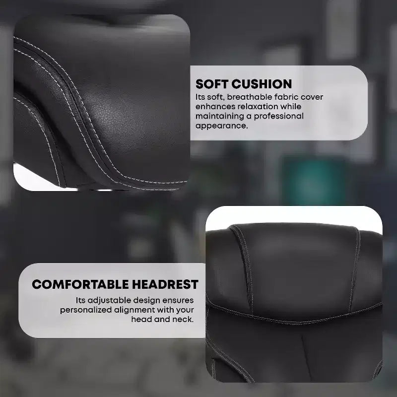 Office Chair for Big and Tall Individuals, Desk Task Chair, High Back Lumbar Support, Adjustable Armrests for Home and Office Use