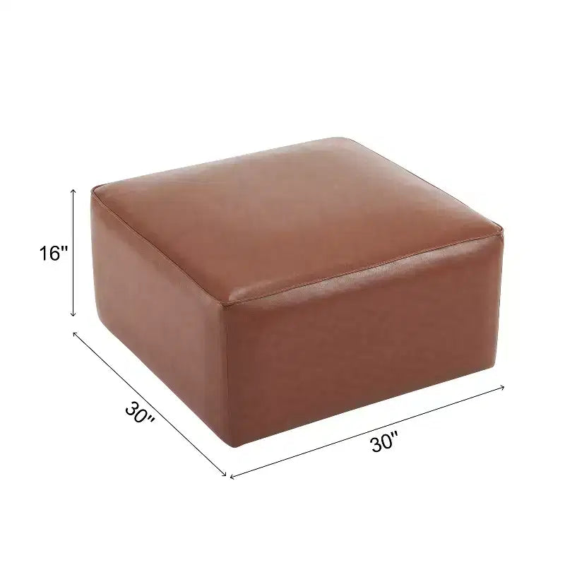 Modern Indoor Faux Leather Versatile Ottoman