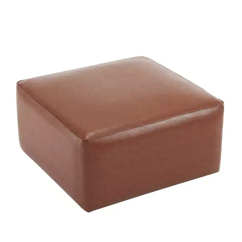 Modern Indoor Faux Leather Versatile Ottoman