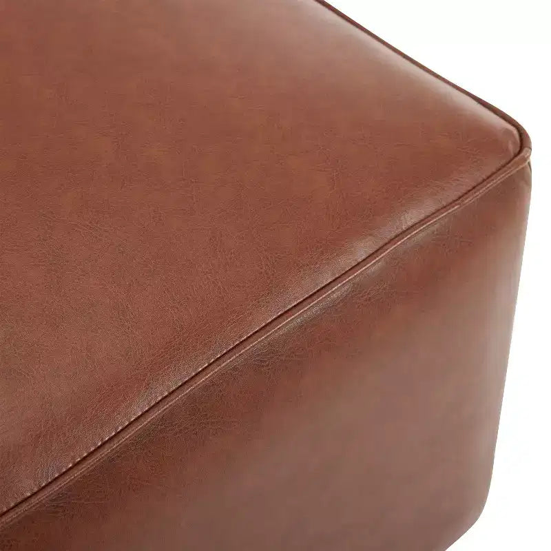 Modern Indoor Faux Leather Versatile Ottoman