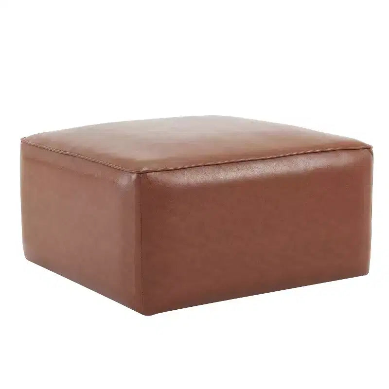 Modern Indoor Faux Leather Versatile Ottoman