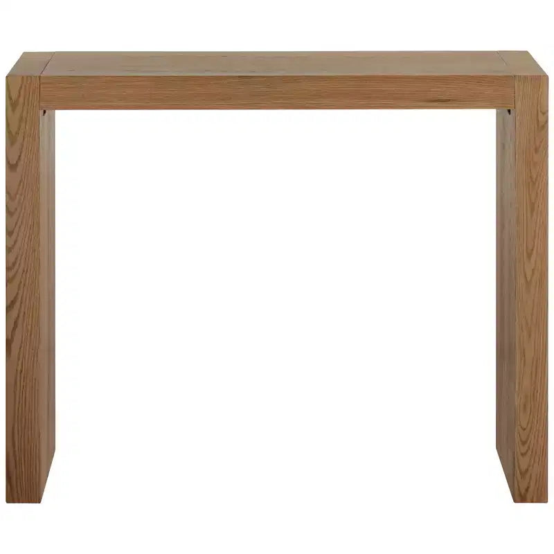 Modern Minimalist High Gloss Gray Oak Wood Rectangular Bar Table 50 x 18 for Living Room Kitchen