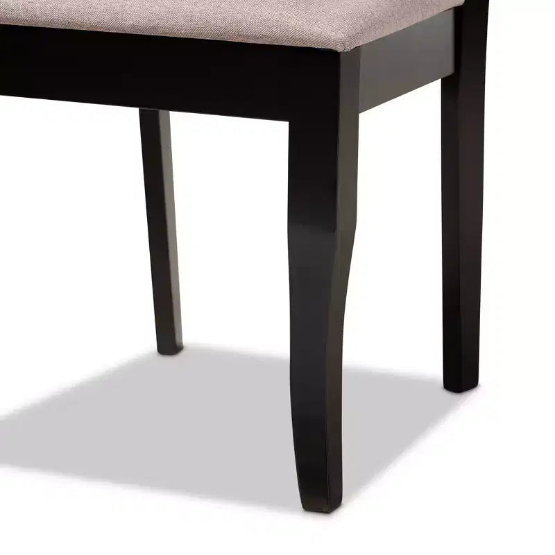 Set of 2 Upholstered Dining Chairs with Wood Frame