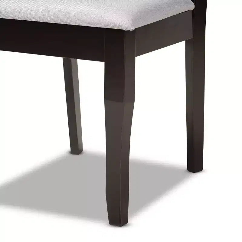 Set of 2 Upholstered Dining Chairs with Wood Frame